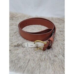 AEO American Eagle Outfitters Women  Brown Leather Belt - Size L 39"